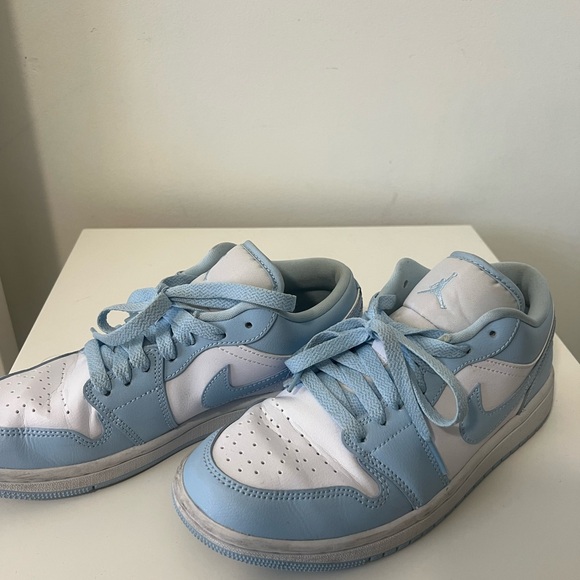 Nike Jordans Light Blue and White Sneakers - Picture 3 of 4